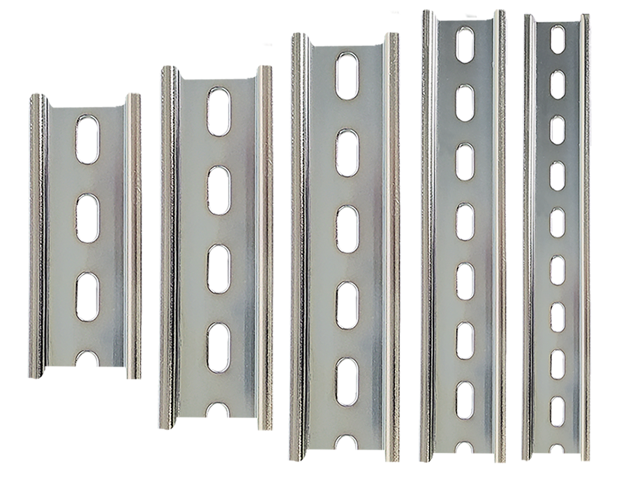 various sized din rails